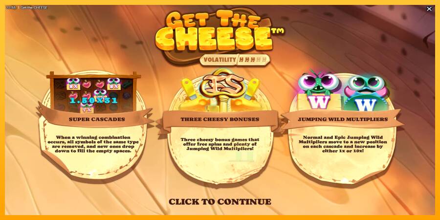 Get The Cheese macchina da gioco per soldi, immagine 1