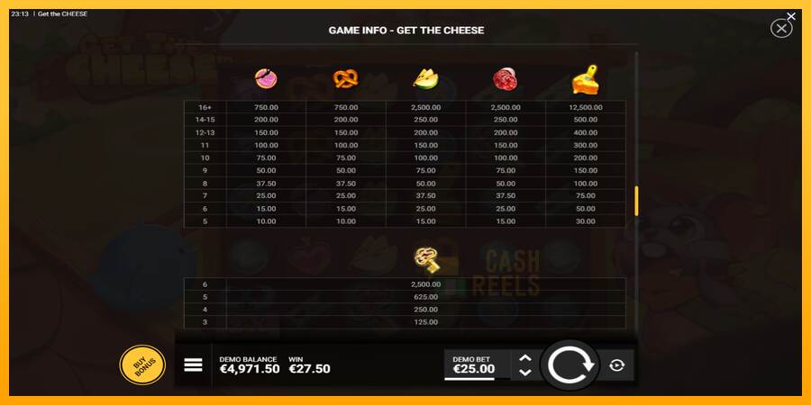 Get The Cheese macchina da gioco per soldi, immagine 7