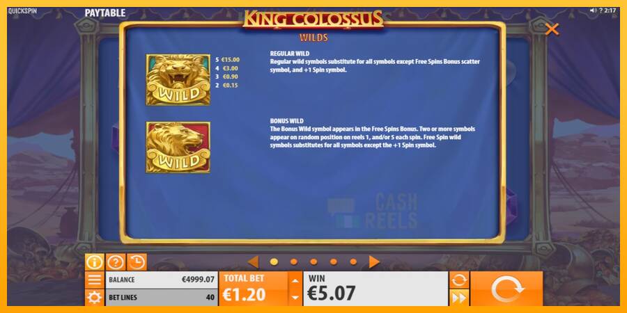 King Colossus macchina da gioco per soldi, immagine 4