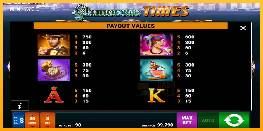 Glamorous Times macchina da gioco per soldi, immagine 7