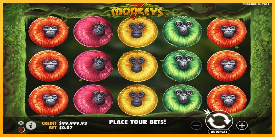 7 monkeys macchina da gioco per soldi, immagine 2