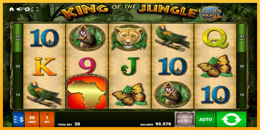 King of the Jungle Golden Nights macchina da gioco per soldi, immagine 1