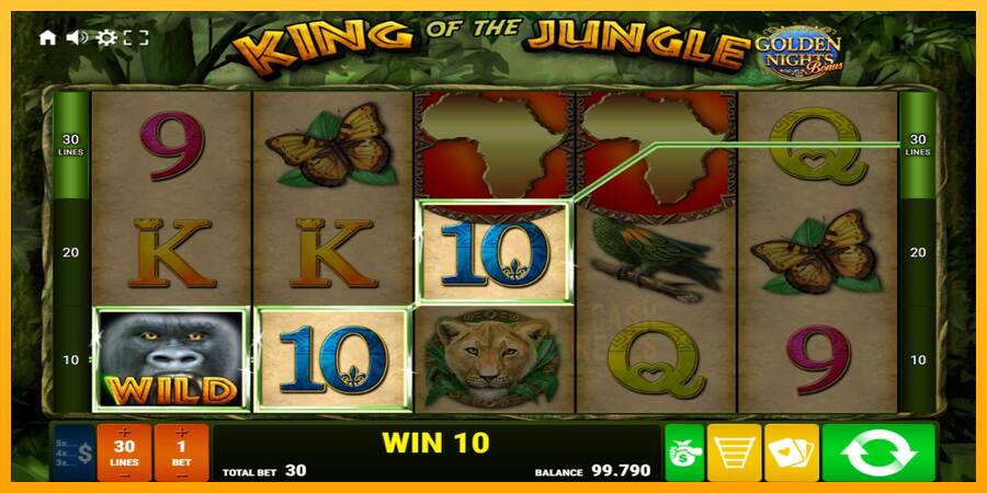 King of the Jungle Golden Nights macchina da gioco per soldi, immagine 2