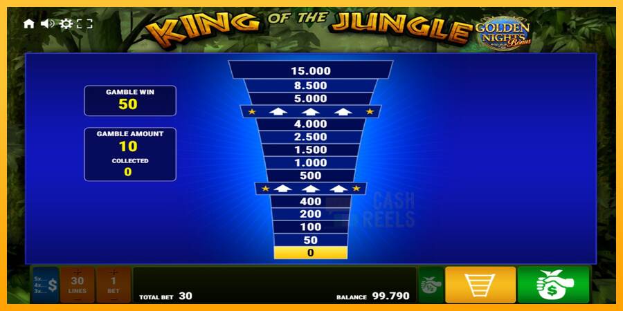 King of the Jungle Golden Nights macchina da gioco per soldi, immagine 3