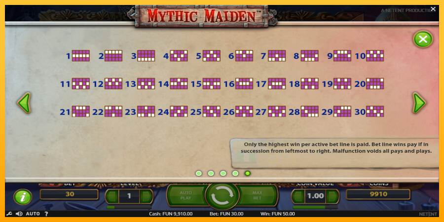 Mythic Maiden macchina da gioco per soldi, immagine 7