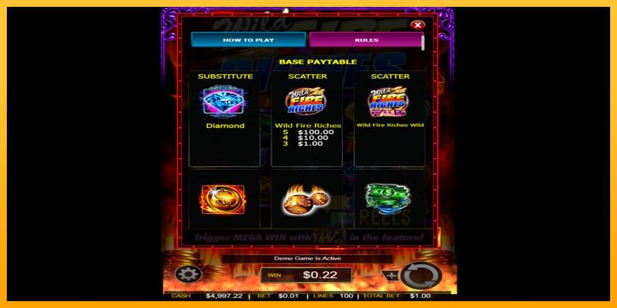 Wild Fire Riches macchina da gioco per soldi, immagine 3