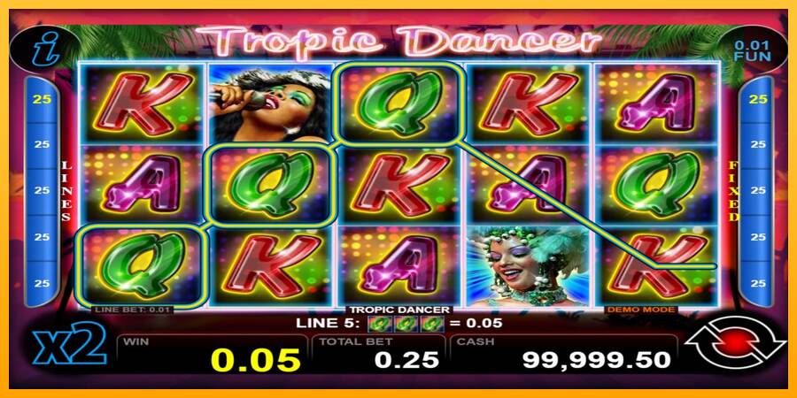 Tropic Dancer macchina da gioco per soldi, immagine 2