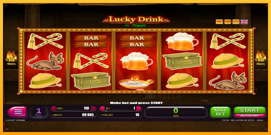 Lucky Drink In Egypt macchina da gioco per soldi, immagine 1