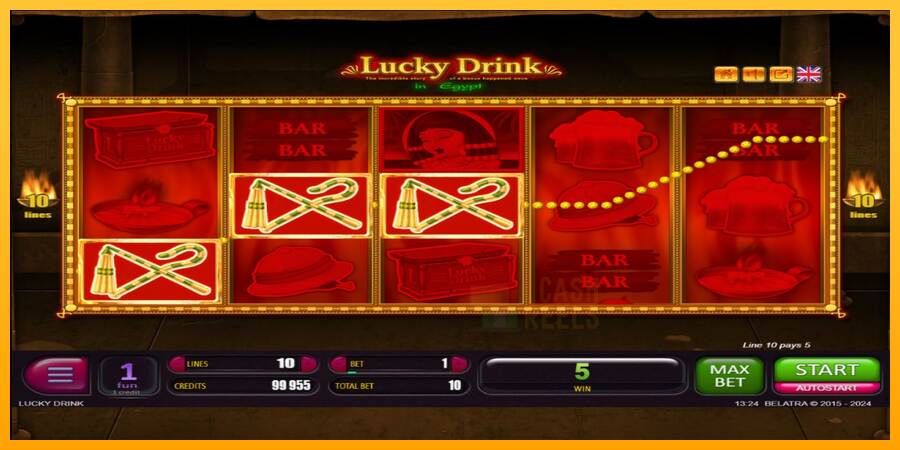 Lucky Drink In Egypt macchina da gioco per soldi, immagine 3