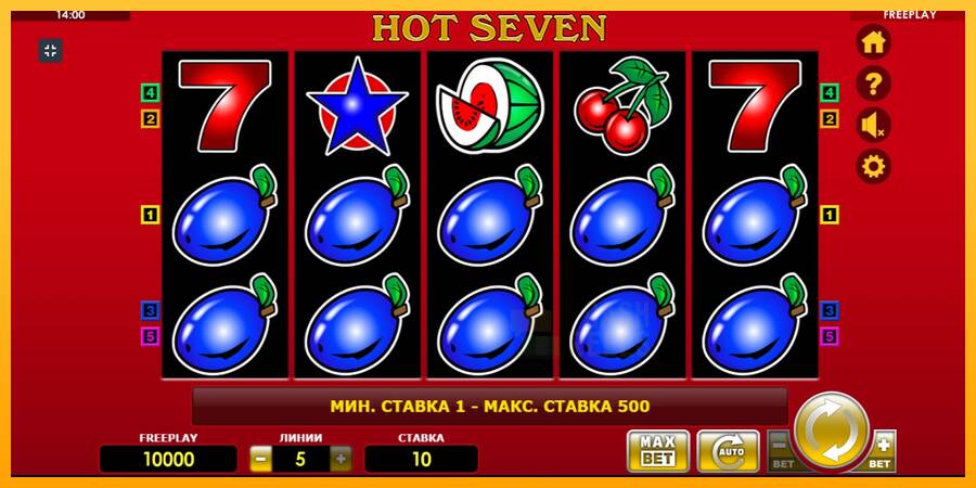 Hot Seven macchina da gioco per soldi, immagine 1