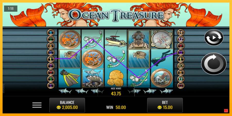 Ocean Treasure macchina da gioco per soldi, immagine 2