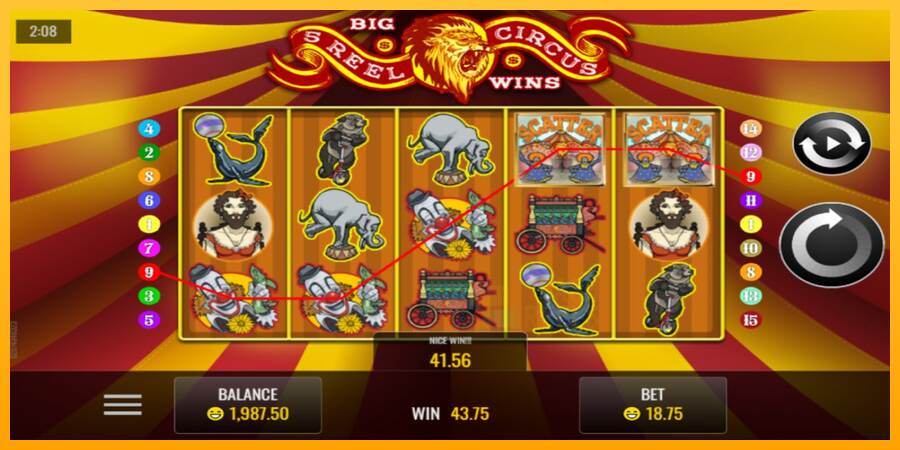 5 Reel Circus macchina da gioco per soldi, immagine 2