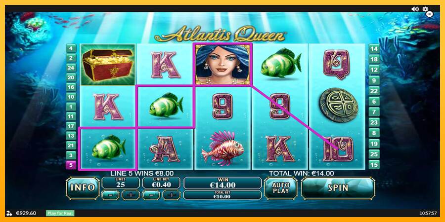 Atlantis Queen macchina da gioco per soldi, immagine 4