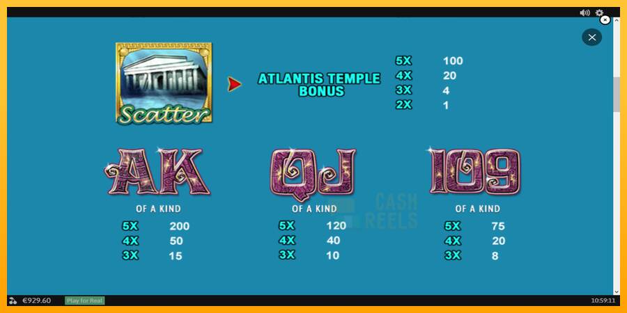 Atlantis Queen macchina da gioco per soldi, immagine 6