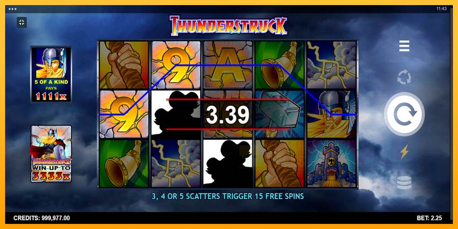 Thunderstruck macchina da gioco per soldi, immagine 3