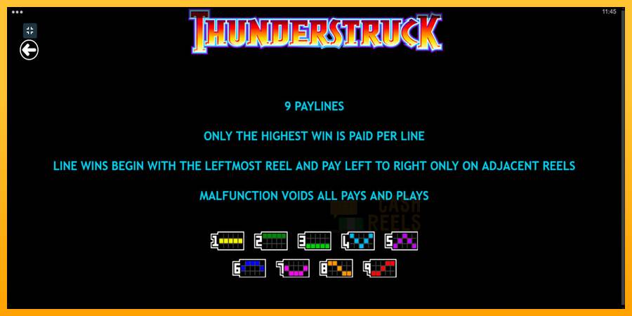 Thunderstruck macchina da gioco per soldi, immagine 7