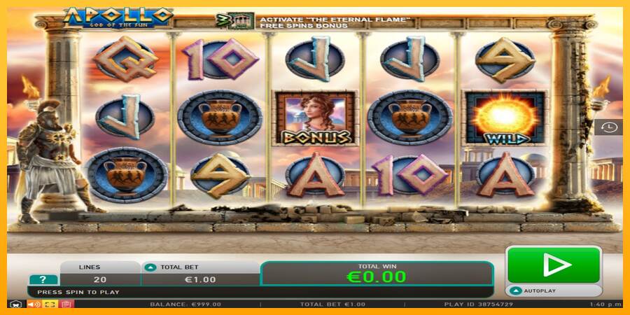 Apollo macchina da gioco per soldi, immagine 1