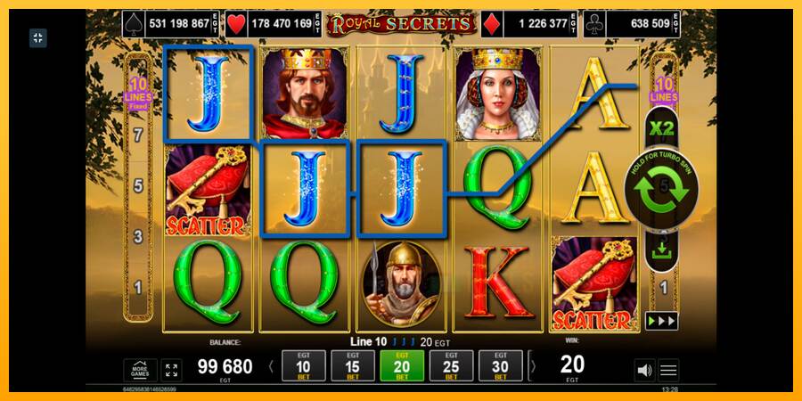 Royal Secrets macchina da gioco per soldi, immagine 3