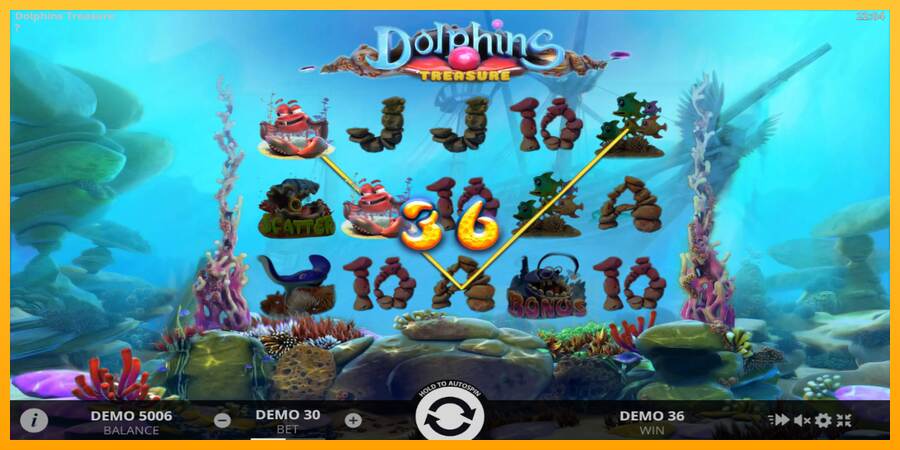 Dolphins Treasure macchina da gioco per soldi, immagine 2