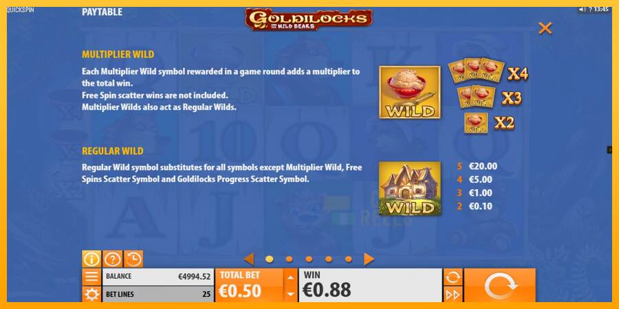 Goldilocks and the Wild Bears macchina da gioco per soldi, immagine 4