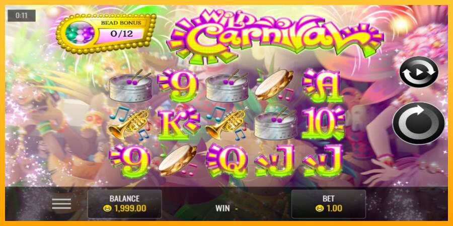 Wild Carnival macchina da gioco per soldi, immagine 1