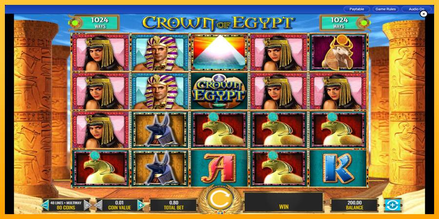 Crown of Egypt macchina da gioco per soldi, immagine 1