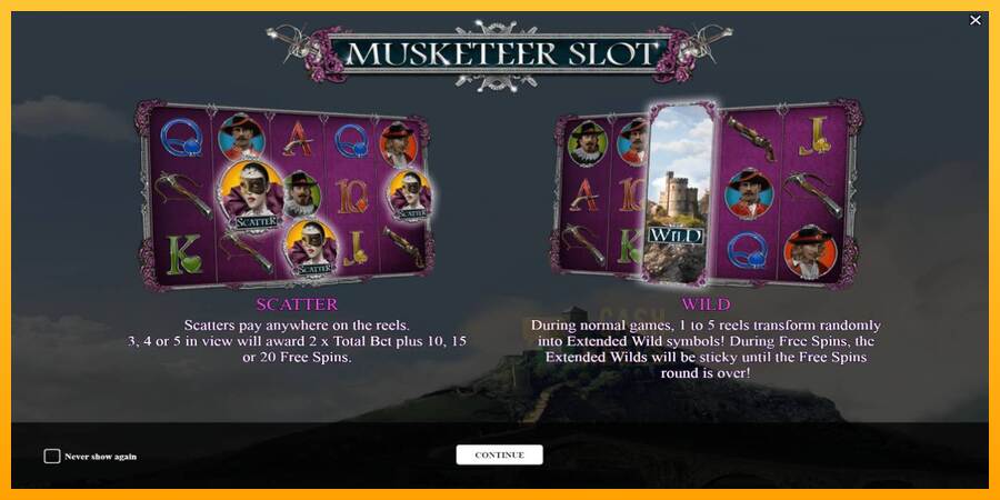 Musketeer Slot macchina da gioco per soldi, immagine 1