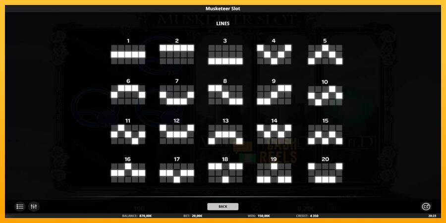 Musketeer Slot macchina da gioco per soldi, immagine 7