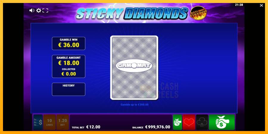 Sticky Diamonds Red Hot Firepot macchina da gioco per soldi, immagine 3