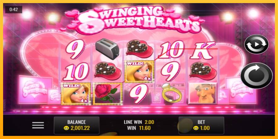 Swinging Sweethearts macchina da gioco per soldi, immagine 2