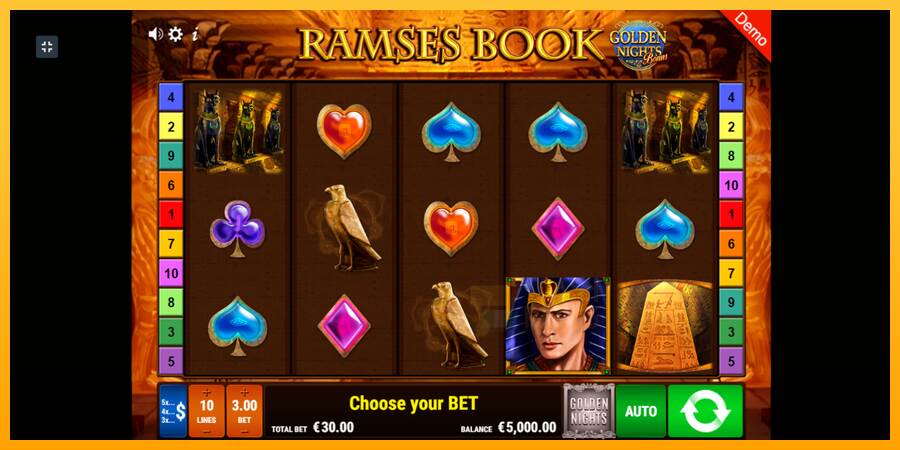 Ramses Book Golden Nights macchina da gioco per soldi, immagine 2