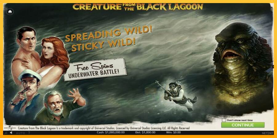 Creature From The Black Lagoon macchina da gioco per soldi, immagine 1