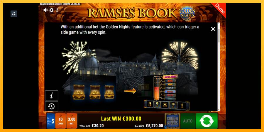 Ramses Book Golden Nights macchina da gioco per soldi, immagine 5