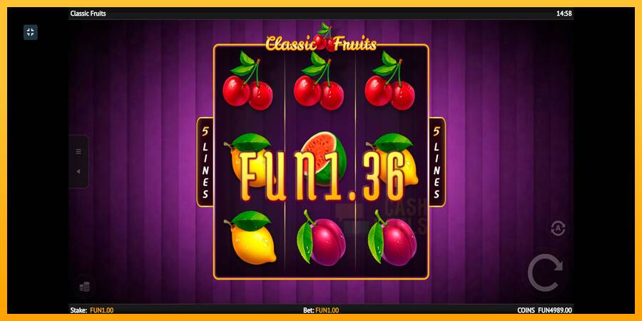 Classic Fruit macchina da gioco per soldi, immagine 3