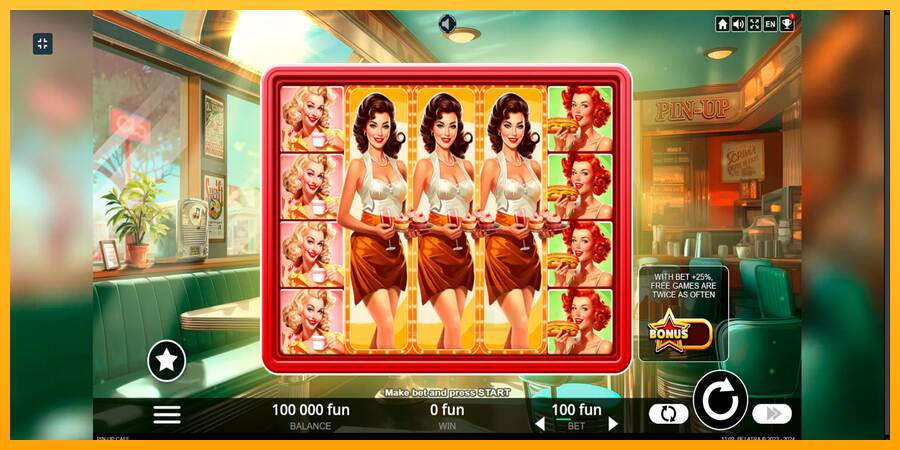 Cafe Pin-Up macchina da gioco per soldi, immagine 1