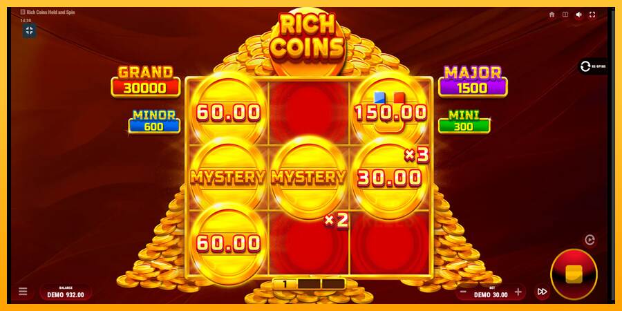 Rich Coins Hold and Spin macchina da gioco per soldi, immagine 4