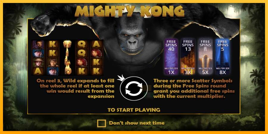 Mighty Kong macchina da gioco per soldi, immagine 1