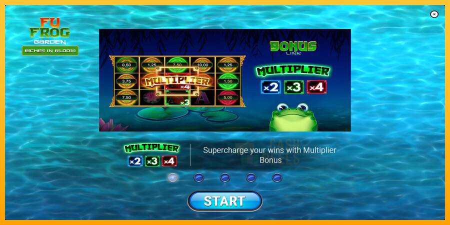 Fu Frog Garden macchina da gioco per soldi, immagine 1