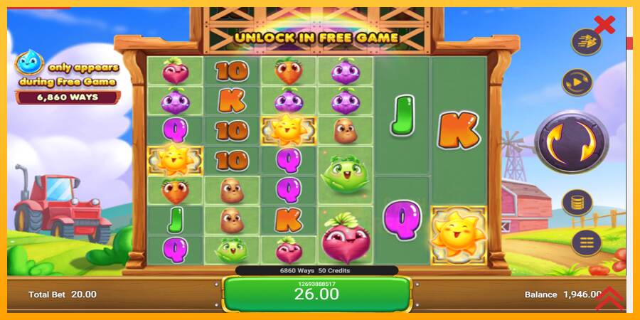 Farmland Frenzy Maxways macchina da gioco per soldi, immagine 3