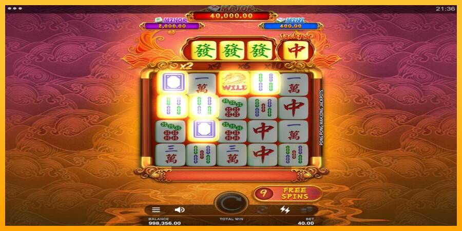 Pong Pong Mahjong Jackpots macchina da gioco per soldi, immagine 5