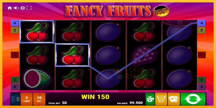 Fancy Fruits Red Hot Firepot macchina da gioco per soldi, immagine 2