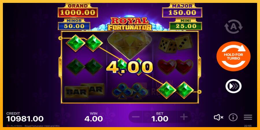 Royal Fortunator: Hold and Win macchina da gioco per soldi, immagine 3