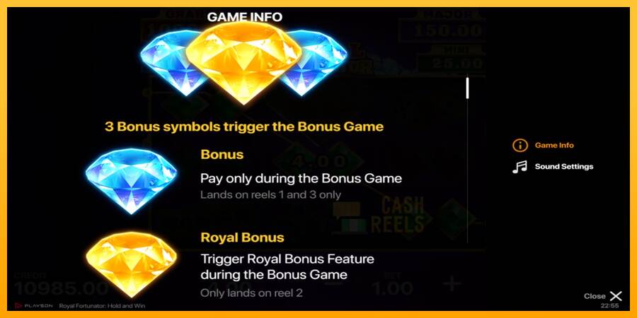 Royal Fortunator: Hold and Win macchina da gioco per soldi, immagine 4