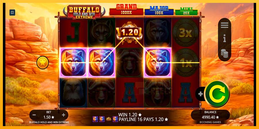 Buffalo Hold and Win Extreme macchina da gioco per soldi, immagine 5