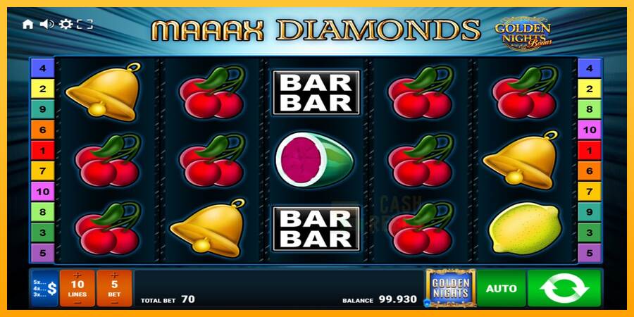 Maaax Diamonds Golden Nights macchina da gioco per soldi, immagine 2