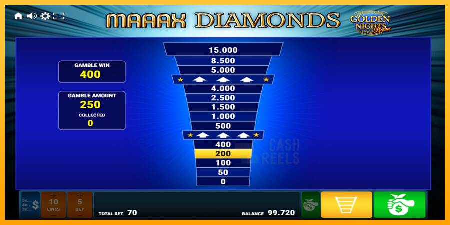 Maaax Diamonds Golden Nights macchina da gioco per soldi, immagine 4