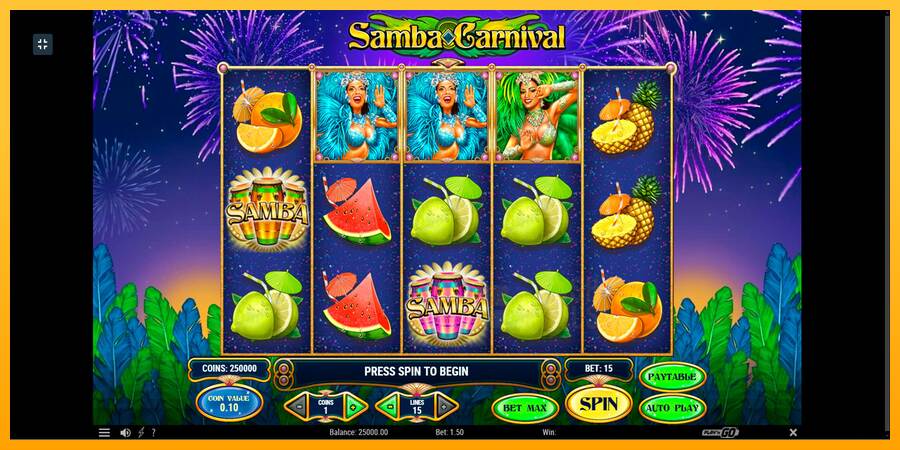 Samba Carnival macchina da gioco per soldi, immagine 1