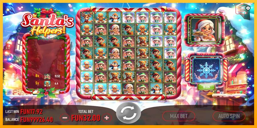 Santas Helpers macchina da gioco per soldi, immagine 3