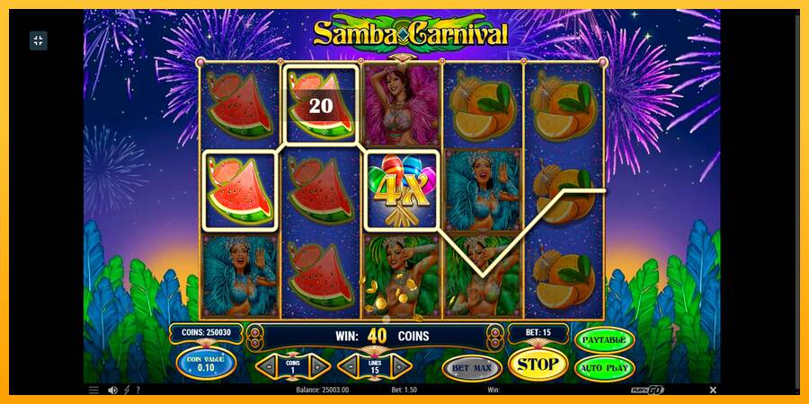 Samba Carnival macchina da gioco per soldi, immagine 3