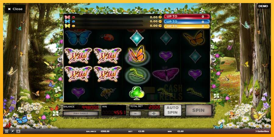 3 Butterflies macchina da gioco per soldi, immagine 2